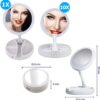 Espelho Facial de Camarim Led Articulável Com Aumento 10x para Maquiagem Barbear Portátil Retrátil Duas Faces 1 51RRRv4IseL. AC SL1200