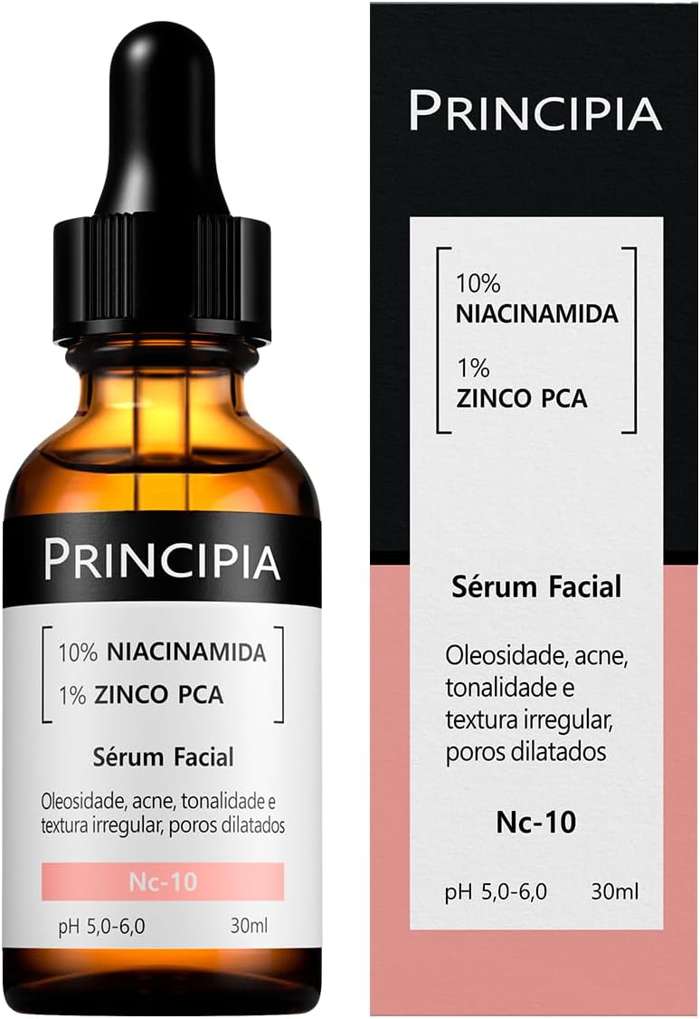 Principia Niacinamida com Zinco para manchas e pele oleosa